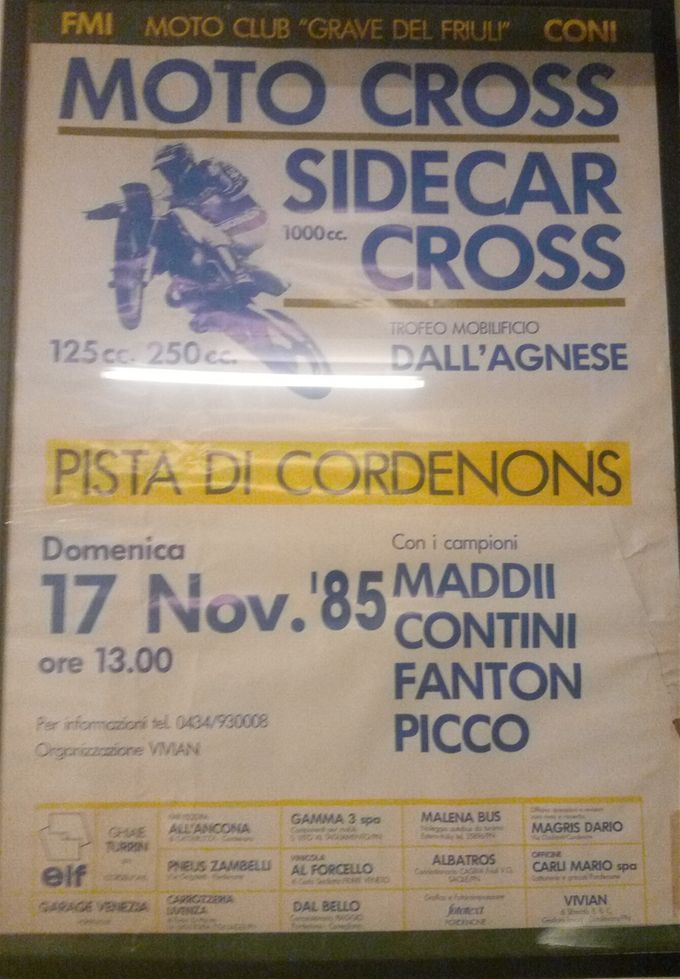 1985 arrivano i Campioni :Picco Maddi Fanton Contini ed anche i sidecarcross